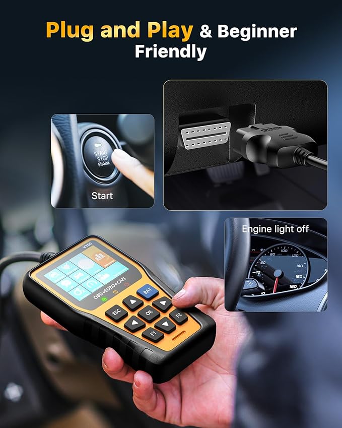 OBD2 Scanner Car Code Reader Support Voltage Test Plug and Play Fixd Car CAN Diagnostic Scan Tool Read and Clear Engine Error