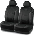 Skechers Memory Foam Seat Covers,Leather Car Seat Covers, Ultimate Comfort & Support Front Seat Covers Airbag Compatible, Aut