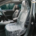 ICWEIMEI 100PCS Disposable Car Seat Covers Plastic Seat Covers for Cars Universal Disposable Clear Plastic Car Cover, Car Dis