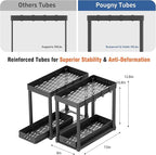 2 Pack Pull-Out Storage Organizers, Under Sink Organizer and Storage for Bathroom & Kitchen,Multi-Purpose Under Cabinet Organ