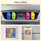 4 Pack Cute Shoe Air Vent Clips with 4PCS Refills Solid Car Air Freshener Air Conditioning Outlet Clips Car Dashboard Perfume