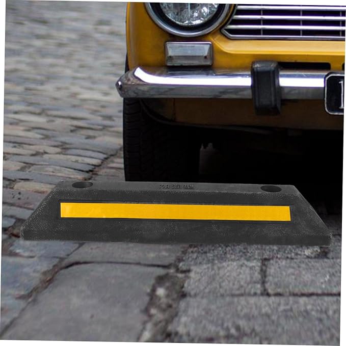 Gatuida Block for Garage Reflective Car Stopper for Schools Malls and Underground Parking Spaces Easy to Install Stable