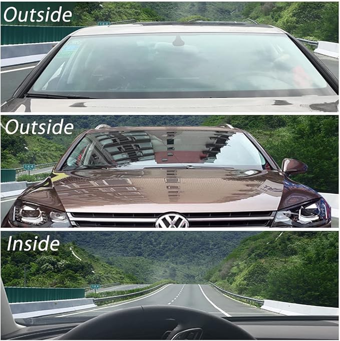 Nano Ceramic Car Front Window Film 99% Anti UV Heat Insulation Sun Blocking Solar Window Tint for Car Windshield Rear Side Window, 20Inch X 100Feet Roll 80% VLT