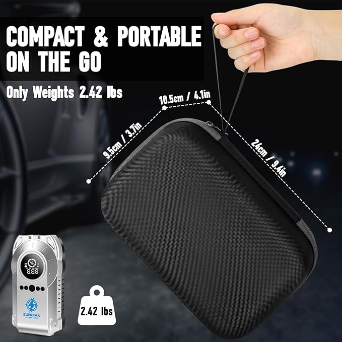 Jump Starter with Air Compressor, 3000A 150PSI Car Battery Jump Starter Portable for Up to 10L Gas 8L Diesel Engine, 12V Car