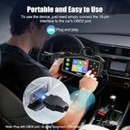 OBD2 Scanner Diagnostic Code Reader,Automotive OBD II Engine Light,Battery Tester,Mode 6, Mode 8 & I/M Readiness,OBDII Scan