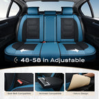 Coverado Car Seat Covers Full Set, Seat Covers for Cars, Front Seat Covers and Back Seat Cover Waterproof Leather Automotive 