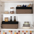 OIASKET Storage Baskets for Organizing 3 Pack, Woven Baskets for Shelves, Closet Organizer Bins Empty Gift Basket Toy Storage