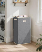 SOLEDI Laundry Hamper with Lid 100L Large & Tall Collapsible Laundry Basket, Clothes Hamper with Bag Removable Easy to Carry,