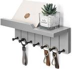 Rebee Vision Modern Key Holder Wall Mount - Decorative Key and Mail Holder for Wall with Shelf - Elevate Your Space with Chic
