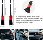 ITTAHO 4 Pack Car Wash Brush Wheel Cleaning Woolies Brush Detailing Brush and Stiff Tire Brush Tires Wheel Brushes for Cleani