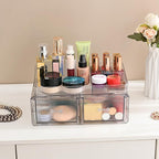 ZHIAI stackable storage drawer, cosmetic acrylic storage box, cosmetics and beauty product storage organizer, suitable for ma