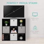 Best Choice Products 9-Cube Storage Organizer, 11in Shelf Opening, Bookcase, Display Shelf, Customizable w/ 3 Removable Back 