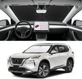 Custom Fit Windshield Sun Shade for Nissan Rogue 2021-2026, Foldable Car Sunshade Accessories with Storage Bag, UV & Heat Reflector, Keep Your Car Cooler