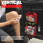 First Aid Kit - Waterproof Compact Small Emergency Medical Trauma Kit for Home, Travel, Camping, Hiking, Vehicle, Workplace G
