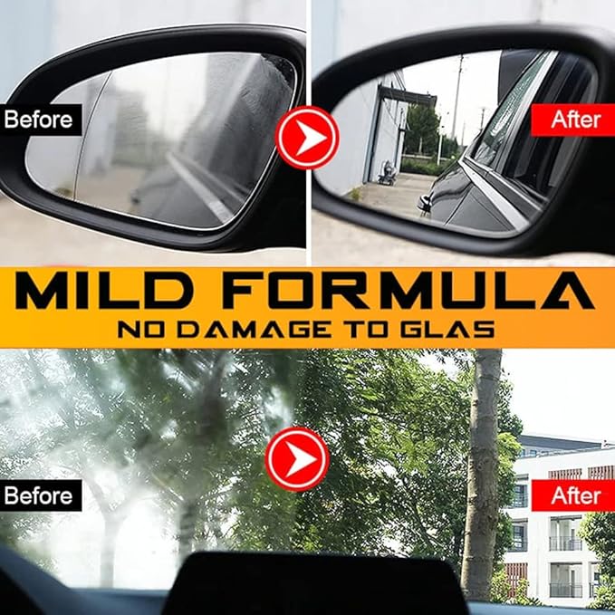 50g Glass Oil Film Removing Paste, Automotive Windshield Cleaner, Car Window Glass Stripper, Water Spot & Stain Remover, Hydr