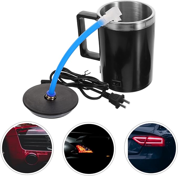 Headlight Restoration Kit with Polymer Atomizing Cup and Leak-Proof Spray Nozzle, 110V US Plug, Automotive Headlight Refurbis
