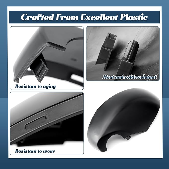 76255-T20-A01 Lower Rearview Mirror Cover Compatible with Honda Civic 11th 2022 2023 2024 2025 without Turn Signal Models Left Driver Side Mirror Bottom Cover Cap Black Replacement Part