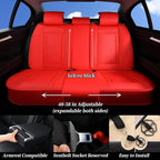 Coverado Car Seat Covers Full Set, Front Seat Cover and Back Seat Covers for Cars, Faux Leather Waterproof Seat Covers, Car S