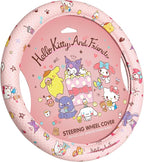 Hello Kitty and Friends Steering Wheel Cover, Universal Fit Cute Accessories for Women, Stylish Decor Gift Hello Accessories - Fits Standard Wheels 14.5"-15"