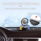 Kwak's Car Air Freshener Solar Energy Rotating Refillable Air Purifier for Car Interior Dashboard Autorotation Decoration Acc