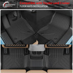 Floor Mats Compatible with 2024 2025 2026 Toyota Land Cruiser/Lexus GX550 Overtrail 5 Seats Cargo Mat Cargo Liner Trunk Liner Land Cruiser Accessories (Floor Mats+Trunk Mat+Backrest Mats)