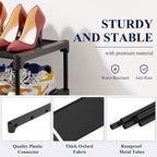 Kitsure Shoe Rack - Non-Woven Shoe Rack Shelf, Shoe Organizer for Closet, Entryway, Garage & Corridor, Stackable Shoe Shelves