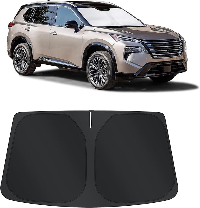 TINGLU Sun Shade for Ford Super Duty F250 F350 F450 F550 2017-2022 Accessories Windshield Sun Shade Window Shade UV Rays Protection Sun Visor Cover with Steering Wheel Sunshade Storage Bag