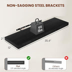 Vivelove 12" Deep Floating Shelves for Wall 36 Inches Long, 2 in Thick Wall Shelves, Shelf for Bedroom, Bathroom, Living Room