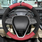 MEWANT Hand Sewn Steering Wheel Cover for Toyota Camry 2018-2019/Toyota Avalon 2019/Toyota Corolla 2019-2020/Toyota RAV4 2019 Steering Wheel Accessories