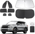 TINGLU Window Shades for Mitsubishi Outlander 2022-2025 2026(NOT for Outlander Sport) Accessories Car Side Full Windows Rear Windshield Sun Shade Camping Sun UV Rays Privacy Protection 8PCS