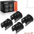 A-Premium 4-PC Rear Parking Assist Sensor Retainer Bezels Compatible with Chevrolet and GMC Models - Silverado 1500 2014-2018, Silverado 1500 LD 2019, Sierra 1500 2014-2018, Sierra 1500 Limited 2019
