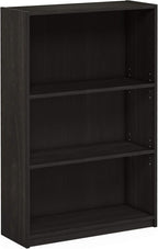 Furinno JAYA Book Shelf, 3-Tier Bookshelf, Bookcase with Adjustable Shelves, 9.5 x 24.5 x 40.3, for Organization and Storage,