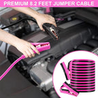 Car Roadside Safety Kit - 129pcs Pink Winter Emergency Road Side Assistance Kits Auto Essential Kit for Men, Women, Teen