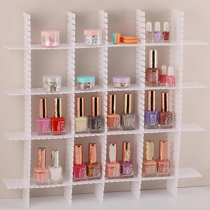Ohlove 40Pcs Drawer Organizer Dividers 17"x2.8" Adjustable Storage Organizer Separator for Socks, Underwear, Makeup, Kitchen,