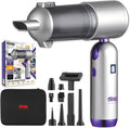 DSP 11-in-1 Handheld Car Vacuum Cleaner, 120W High Power Cordless Vac with 17kPa Suction, Multi-Nozzles for Car, Home, Keyboa