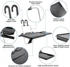 Car Steering Wheel Desk Compatible with Ford F150 F250 F350 F-150 F-250 F-350, Foldable Back Seat Tray Table, Car Steering Wheel Tray for Laptop Eating Writing, Travel Car Accessories,B