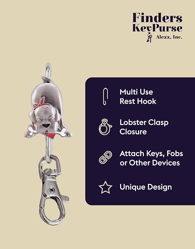 Women’s Bag Charm Key Finder, Car Keychain Hook, Cute Purse Organizer & Tote Bag Accessories, Gifts for Mom - Slim Pickings