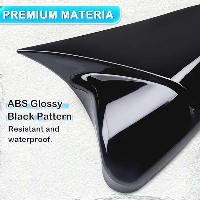Side Rear View Mirror Cover Exterior Accessories Rearview Wing Mirror Caps Cover Ox Horn Compatible With Honda 10th Gen Civic 2016 2017 2018 2019 2020 2021 Glossy Black