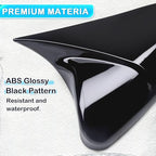 Side Rear View Mirror Cover Exterior Accessories Rearview Wing Mirror Caps Cover Ox Horn Compatible With Honda 10th Gen Civic 2016 2017 2018 2019 2020 2021 Glossy Black