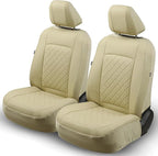 GIANT PANDA 2PCS Front Car Seat Cover for Subaru Outback Forester Crosstrek Legacy Impreza, Faux Leather Bucket Seat Covers (