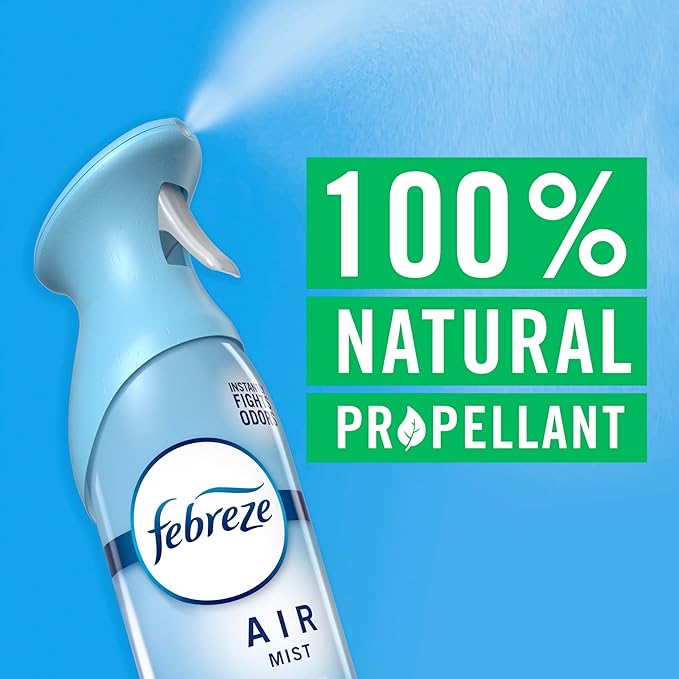 Febreze Air Mist, Air Freshener Spray, Odor Fighting Room Spray, Deodorizer for Home Bathroom Kitchen Office Apartment Dorm R
