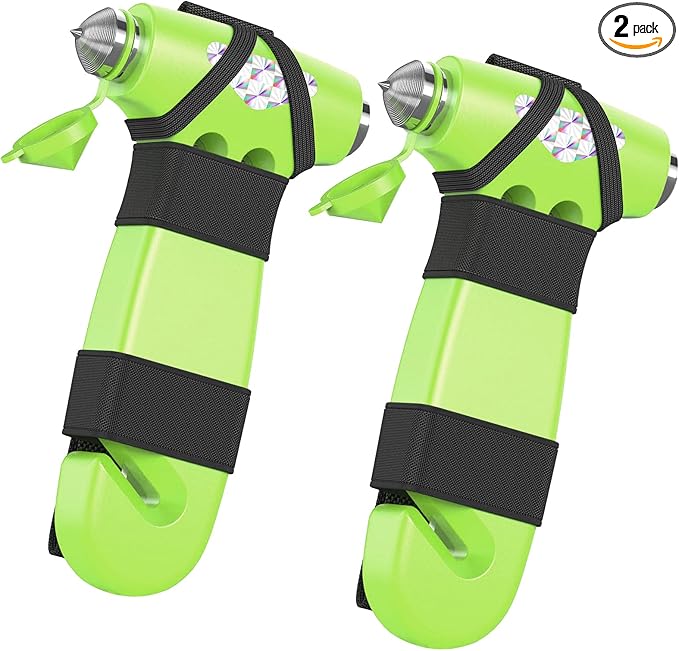 Car Safety Hammer, 3-in-1 Emergency Escape Tool with Window Breaker and Seat Belt Cutter, Safety Emergency Car Escape Tool fo