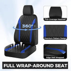 FLORICH Front Car Seat Covers, Leather Seat Covers for Cars, Waterproof Car Seat Protector Breathable, Front Seat Covers for 
