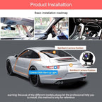 360° Full View Dash Cam Front and Rear Inside, 4 Channel Dashcam 1080P Full HD Dash Camera for Cars with Infrared Lamps Night