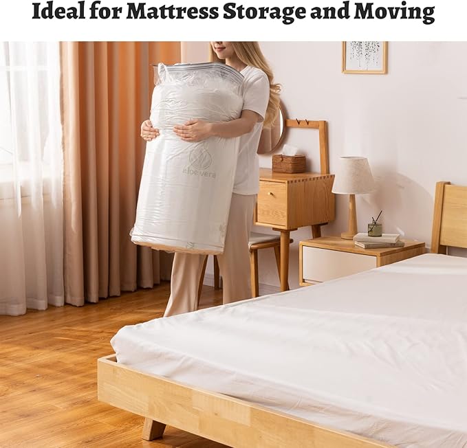 2 PCS Mattress Vacuum Bag, 86.7x39.4 inches Space Saver vacuum Storage Bags,Oversized Vacuum bags, MattressBag Vacuum Sealer 