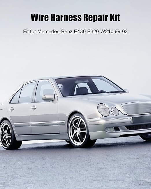Headlight Connector Harness Wire Fit for Mercedes-Benz E430 E320 W210 1999 2000 2001 2002 Replace 2108203761, Wire Harness Re