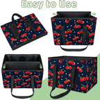 Reusable Grocery Bag Foldable Shopping Tote Bag with Handles Reusable Shopping Bags Large Kitchen Grocery Bags