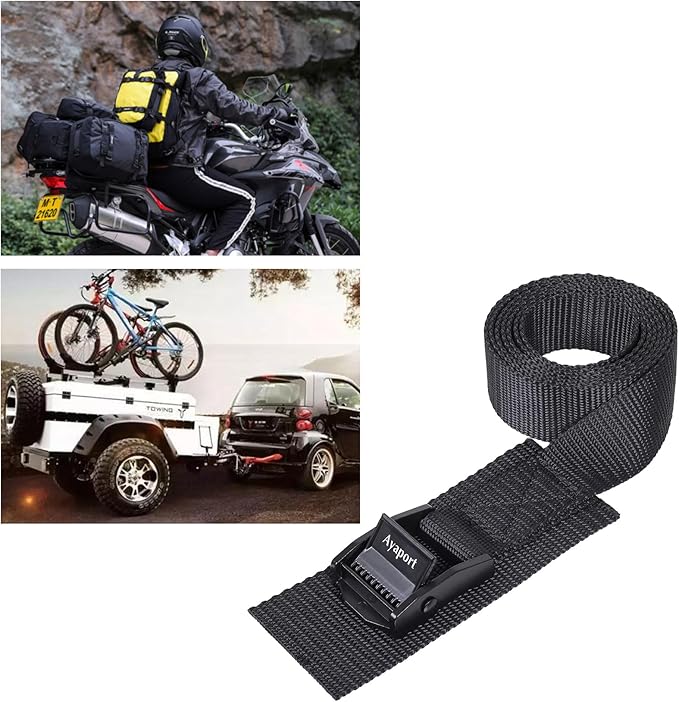 Ayaport Adjustable Cam Buckle Lashing Straps 6ft 4pack Tie Down Straps