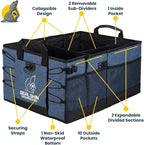 Seal Skin Covers Trunk Organizer for SUV, Car & Truck - Premium Heavy Duty & Collapsible with 3 Adjustable Size - Lightweight &