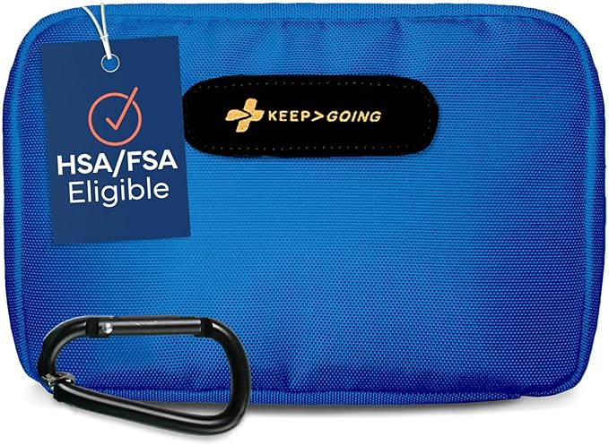 KeepGoing Travel First Aid Kit for Car, Home, Hiking, Camping and Outdoor Emergencies - First Aid Kit Travel Size TSA-Approve